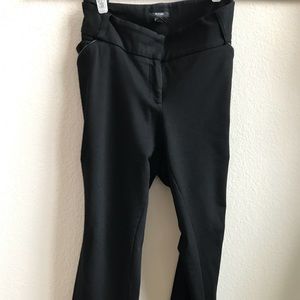 Stretchy ponte-type pants w/ pleather piping. 18W